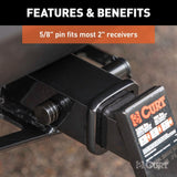 Curt 5/8" Hitch Lock - 2" Receiver / Black - Speedway Trailers Guelph Cambridge Kitchener Ontario Canada