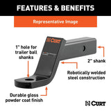 Curt Class 3 Ball Mount / 7.5K / 6 Inch Drop / 2-Inch Shank - Speedway Trailers Guelph Cambridge Kitchener Ontario Canada