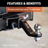 Curt Commercial Duty Forged Ball Mount - 20K / 4" Drop / 2 1/2" Shank - Speedway Trailers Guelph Cambridge Kitchener Ontario Canada