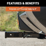 Curt 8" Receiver Tube Extender - 3.5K / 2" Solid Shank - Speedway Trailers Guelph Cambridge Kitchener Ontario Canada