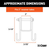 Curt Trailer Safety Chain Holder Bracket - 2" Shank - Speedway Trailers Guelph Cambridge Kitchener Ontario Canada