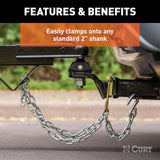 Curt Trailer Safety Chain Holder Bracket - 2" Shank - Speedway Trailers Guelph Cambridge Kitchener Ontario Canada