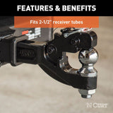 Curt Receiver-Mount Ball & Pintle Hitch - 20K / 2 5/16" Ball / 2 1/2" Shank - Speedway Trailers Guelph Cambridge Kitchener Ontario Canada