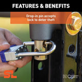 Curt Secure Latch Channel-Style Lunette Ring / 25K / 3 Inch Inside Diameter - Speedway Trailers Guelph Cambridge Kitchener Ontario Canada