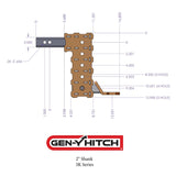 Gen-Y Phantom 5K Hitch - Ball Mount / 10 Inch Drop / 2 Inch Shank - Speedway Trailers Guelph Cambridge Kitchener Ontario Canada