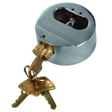 Trimax Keyed-Alike Universal Steel Puck Trailer Door Locks - 3/8" Internal Shackle Diameter / Re-Keyable - Speedway Trailers Guelph Cambridge Kitchener Ontario Canada