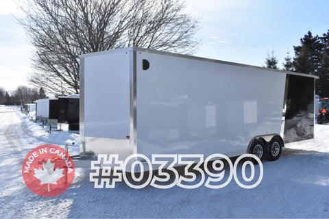 8.5' x 24' Enbeck Tandem Axle Aluminum Enclosed Cargo Trailer W/ 5200lb Axles & Beavertail (2026)