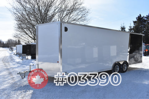 8.5' x 24' Enbeck Tandem Axle Aluminum Enclosed Cargo Trailer W/ 5200lb Axles & Beavertail (2026)