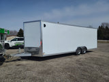 8.5' x 24' Enbeck Tandem Axle Aluminum Enclosed Car Hauler w/ 5200lb Axles & Beavertail (2026)