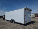 8.5' x 24' Enbeck Tandem Axle Aluminum Enclosed Car Hauler w/ 5200lb Axles & Beavertail (2026)