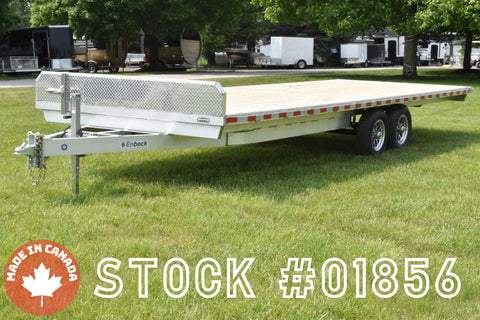 101" x 24' Enbeck Tandem Axle Aluminum 5 Ton Deck Over Trailer w/ Stake Pockets (2025)