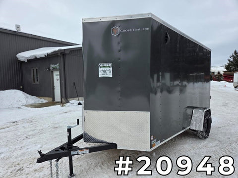 6' x 12' Cross Beta Series Single Axle Steel Enclosed Trailer (2026)