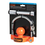 Verrou d'attelage Curt 5/8" - Récepteur 2" / Chrome