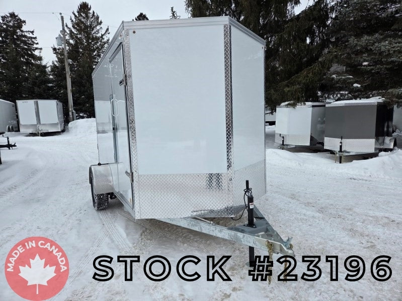 6' x 10' Rhino Single Axle Enclosed Cargo Trailer w/ Ramp Door