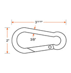 Med -  3/8" Snap Hook