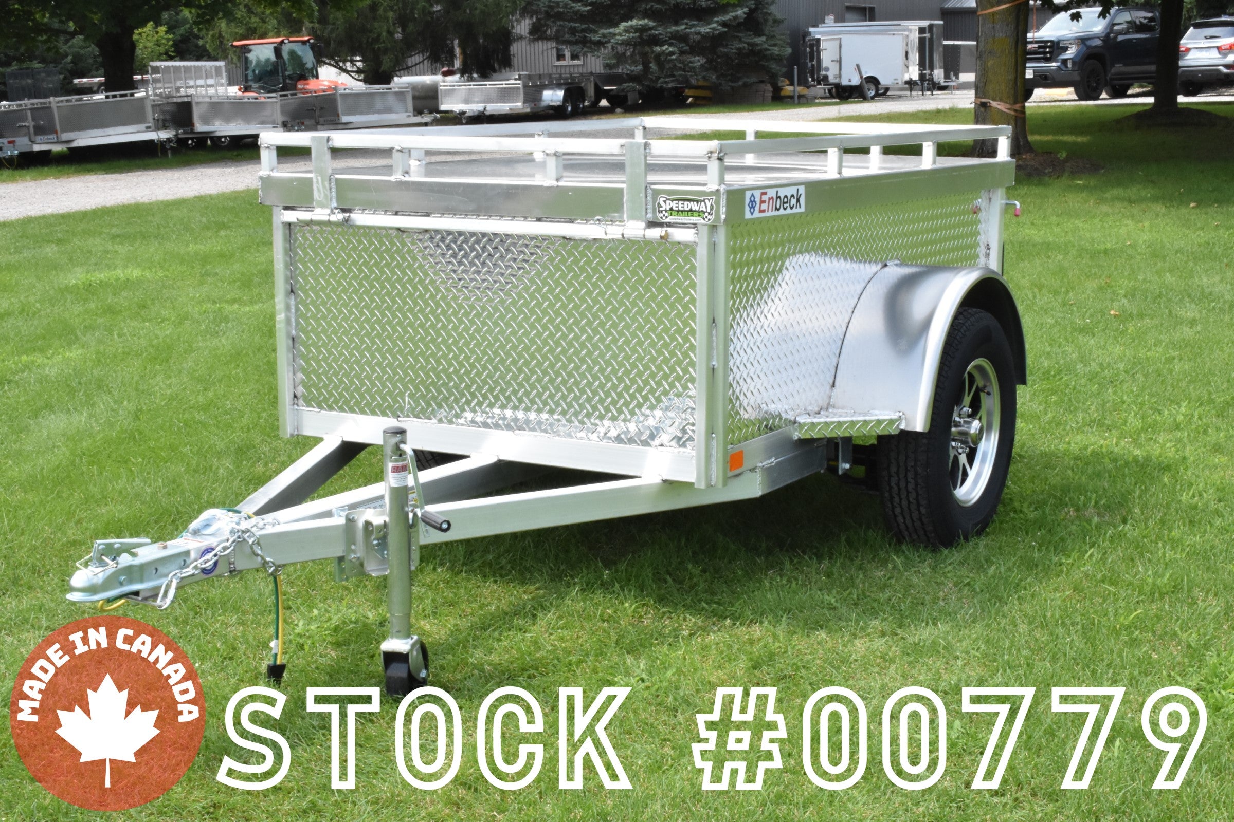 4' x 6' Enbeck Single Axle Aluminum 