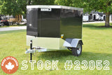 4' x 6' Rhino Single Axle Galvanized Enclosed Cargo Trailer Black Speedway Trailers Guelph Cambridge Kitchener Ontario Canada