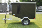 4' x 6' Rhino Single Axle Galvanized Enclosed Cargo Trailer Black Speedway Trailers Guelph Cambridge Kitchener Ontario Canada