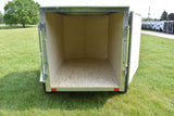 4' x 6' Rhino Single Axle Galvanized Enclosed Cargo Trailer Black Speedway Trailers Guelph Cambridge Kitchener Ontario Canada