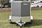 4' x 6' Rhino Single Axle Galvanized Enclosed Cargo Trailer Charcoal Speedway Trailers Guelph Cambridge Kitchener Ontario Canada