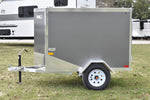 4' x 6' Rhino Single Axle Galvanized Enclosed Cargo Trailer Charcoal Speedway Trailers Guelph Cambridge Kitchener Ontario Canada