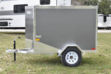 4' x 6' Rhino Single Axle Galvanized Enclosed Cargo Trailer Charcoal Speedway Trailers Guelph Cambridge Kitchener Ontario Canada