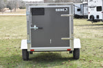 4' x 6' Rhino Single Axle Galvanized Enclosed Cargo Trailer Charcoal Speedway Trailers Guelph Cambridge Kitchener Ontario Canada