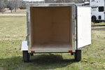 4' x 6' Rhino Single Axle Galvanized Enclosed Cargo Trailer Charcoal Speedway Trailers Guelph Cambridge Kitchener Ontario Canada