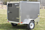 4' x 6' Rhino Single Axle Galvanized Enclosed Cargo Trailer Charcoal Speedway Trailers Guelph Cambridge Kitchener Ontario Canada