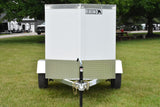 4' x 6' Rhino Single Axle Galvanized Enclosed Cargo Trailer White Speedway Trailers Guelph Cambridge Kitchener Ontario Canada