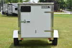 4' x 6' Rhino Single Axle Galvanized Enclosed Cargo Trailer White Speedway Trailers Guelph Cambridge Kitchener Ontario Canada