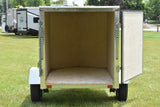 4' x 6' Rhino Single Axle Galvanized Enclosed Cargo Trailer White Speedway Trailers Guelph Cambridge Kitchener Ontario Canada