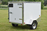 4' x 6' Rhino Single Axle Galvanized Enclosed Cargo Trailer White Speedway Trailers Guelph Cambridge Kitchener Ontario Canada