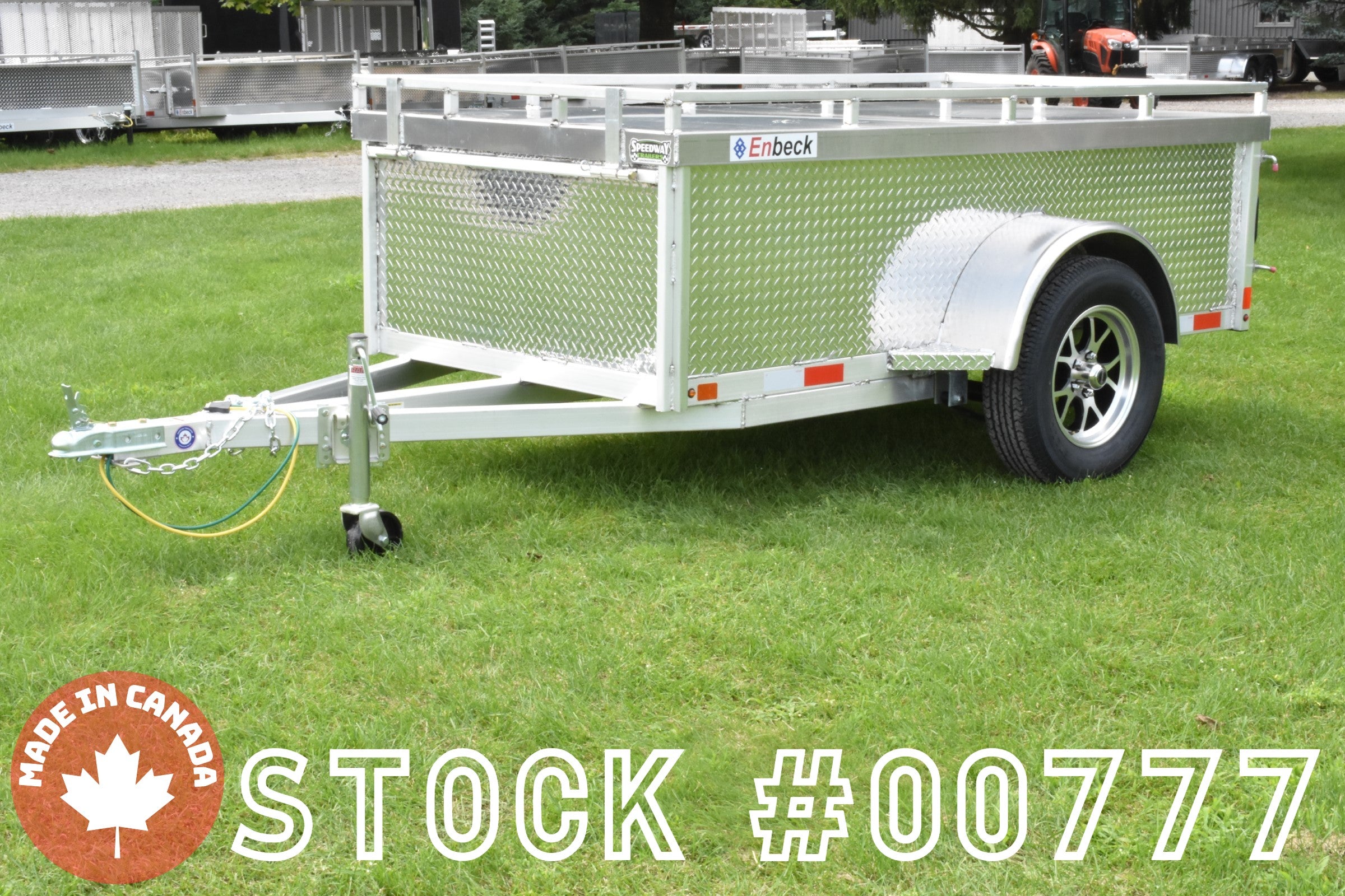 4' x 8' Enbeck Single Axle Aluminum 