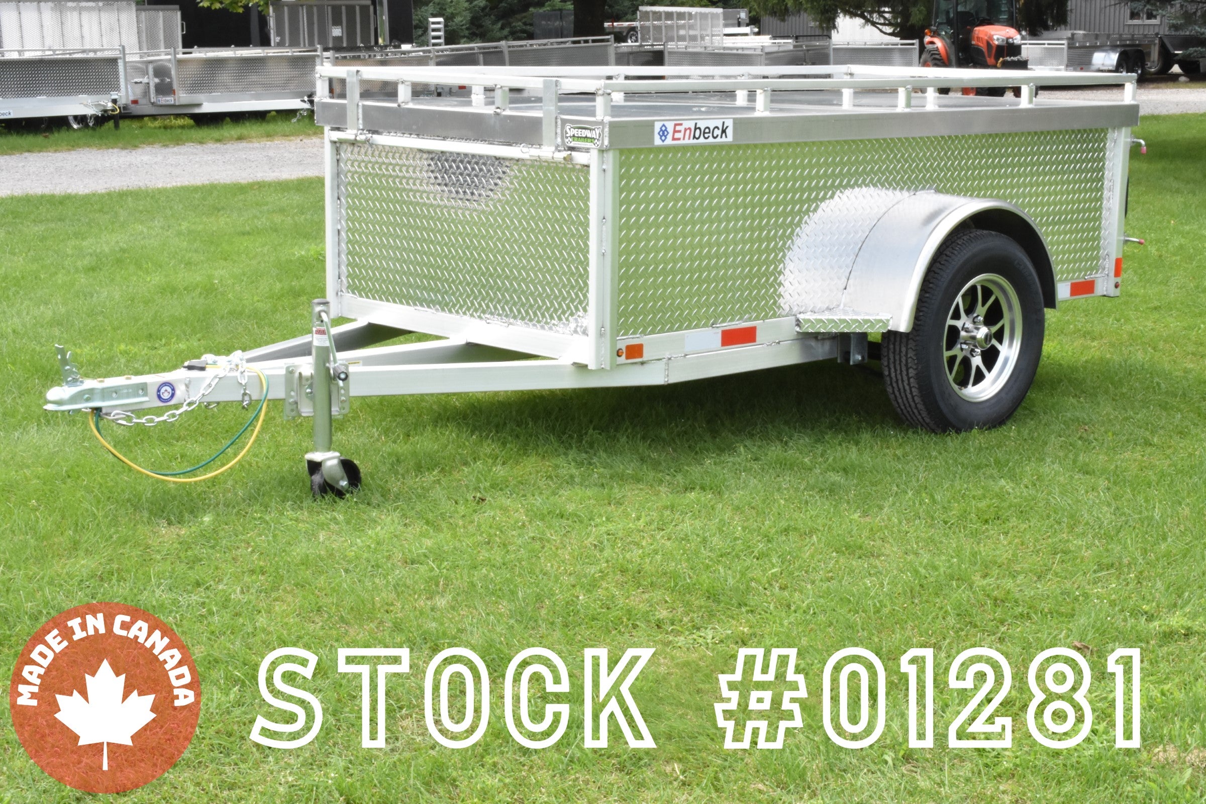 4' x 8' Enbeck Single Axle Aluminum 