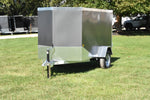 4' x 8' Rhino Single Axle Galvanized Enclosed Cargo Trailer Charcoal Speedway Trailers Guelph Cambridge Kitchener Ontario Canada