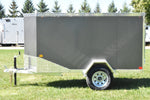 4' x 8' Rhino Single Axle Galvanized Enclosed Cargo Trailer Charcoal Speedway Trailers Guelph Cambridge Kitchener Ontario Canada