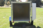4' x 8' Rhino Single Axle Galvanized Enclosed Cargo Trailer Charcoal Speedway Trailers Guelph Cambridge Kitchener Ontario Canada