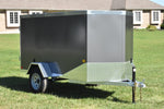 4' x 8' Rhino Single Axle Galvanized Enclosed Cargo Trailer Charcoal Speedway Trailers Guelph Cambridge Kitchener Ontario Canada