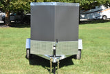 4' x 8' Rhino Single Axle Galvanized Enclosed Cargo Trailer Charcoal Speedway Trailers Guelph Cambridge Kitchener Ontario Canada