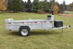 5' x 10' Competition Single Axle Galvanized Telescopic Dump Trailer 2.5 Ton Speedway Trailers Guelph Cambridge Kitchener Ontario Canada