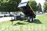 5' x 10' Competition Tandem Axle Hydraulic Dump Trailer with 7K Capacity Black Speedway Trailers Guelph Cambridge Kitchener Ontario Canada