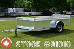 5' x 10' Enbeck Single Axle Aluminum Utility Trailer Aluminum Rims & Bi-Fold Gate Speedway Trailers Guelph Cambridge Kitchener Ontario Canada