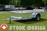 5' x 10' Enbeck Single Axle Aluminum Utility Trailer Aluminum Rims & Bi-Fold Gate Speedway Trailers Guelph Cambridge Kitchener Ontario Canada