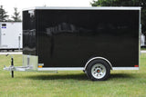 5' x 10' Rhino Single Axle Galvanized Enclosed Cargo Trailer Black Speedway Trailers Guelph Cambridge Kitchener Ontario Canada