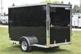 5' x 10' Rhino Single Axle Galvanized Enclosed Cargo Trailer Black Speedway Trailers Guelph Cambridge Kitchener Ontario Canada