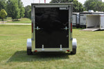 5' x 10' Rhino Single Axle Galvanized Enclosed Cargo Trailer Black Speedway Trailers Guelph Cambridge Kitchener Ontario Canada