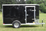 5' x 10' Rhino Single Axle Galvanized Enclosed Cargo Trailer Black Speedway Trailers Guelph Cambridge Kitchener Ontario Canada