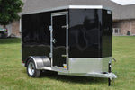 5' x 10' Rhino Single Axle Galvanized Enclosed Cargo Trailer Black Speedway Trailers Guelph Cambridge Kitchener Ontario Canada