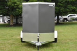 5' x 10' Rhino Single Axle Galvanized Enclosed Cargo Trailer Charcoal Speedway Trailers Guelph Cambridge Kitchener Ontario Canada